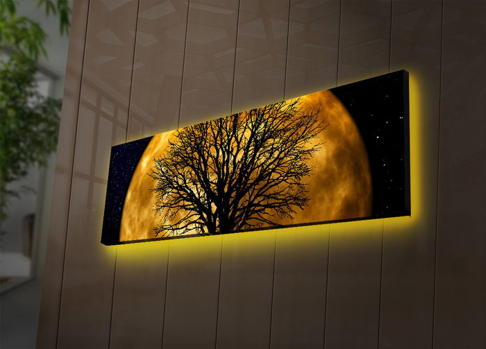Wallity Lienzo Decorativo Iluminado con LEDs 30x90 cm Multicolor Wallity Lienzo Decorativo Iluminado con LEDs 30x90 cm Multicolor